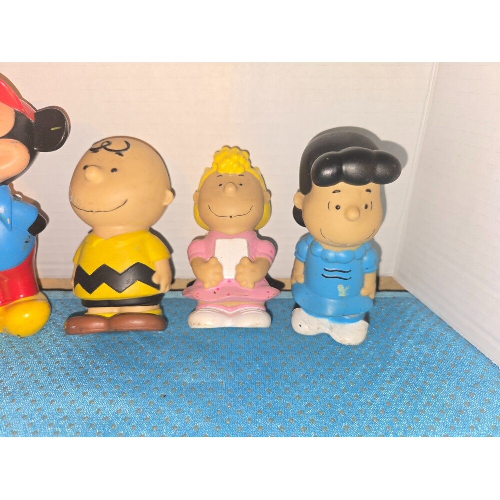 Charlie Brown Lot Pelt Squeaky Toy Vintage Peanuts 3pcs